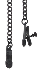 Spartacus Blackline Adjustable Wide Alligator Nipple Clamps ~ SPF-02