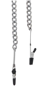 Spartacus Endurance Gnatbite Tip Nipple Clamps with Link Chain ~ SPF-14