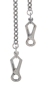 Spartacus Endurance Pierced Tip Nipple Clamps with Link Chain ~ SPF-17