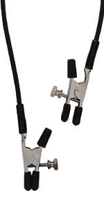 Spartacus Blackline Adjustable Narrow Alligator Endurance Nipple Clamps ~ SPF-28