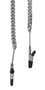 Spartacus Endurance Gnatbite Tip Nipple Clamps with Jewel Chain ~ SPF-40