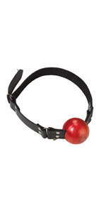 Spartacus Large Red Ball Gag - D Ring Fastener ~  SPL-8N-10