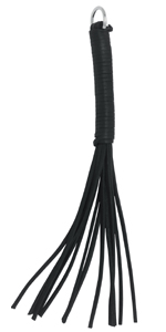 10 Black Leather Thong Whip ~  SPL-10R