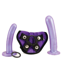 Tantus Bend Over Intermediate Harness Purple