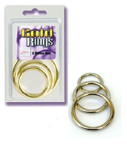 Silver Cock Ring Set ~ 3 PC SET - SE1403-05