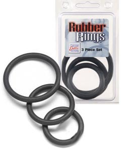 Rubber Cock Ring Sets - Available In 3 Sizes