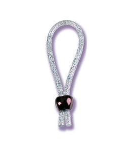 Adjustable Loop Cock Ring, Clear Glitter ~  SE1422-00