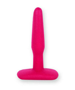 Non Skid Butt Plug, Red Slim Small - DJ0244-13