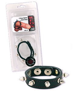 3 Snap Spiked Studded Cock Strap  - DJ2000-05