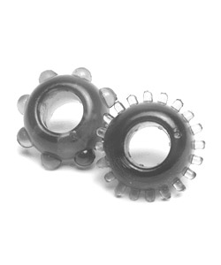 Mega Stretch Ring 2 PC Set, Black ~  PD2220-23