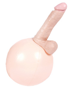 Vac-U-Lock E-Z Rider Ball with 8 Inch Realistic Cock