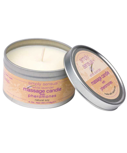 Simply Sensual Massage Candle White Lavender
