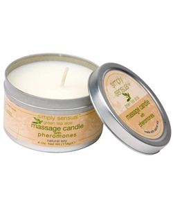 Simply Sensual Massage Candle Green Tea Aloe