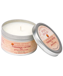 Simply Sensual Massage Candle Pomegranate Ginger