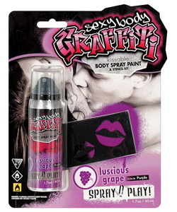 Grape Sexy Body Graffiti Kissable Body Paint