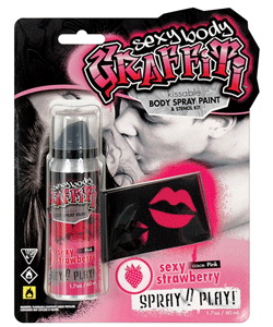 Strawberry Sexy Body Graffiti Kissable Body Paint