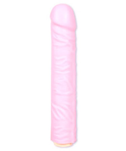 Pretty and Pink 10 Inch Vibrating Dong