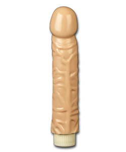 10 Inch Quivering Cock Vibrator Flesh