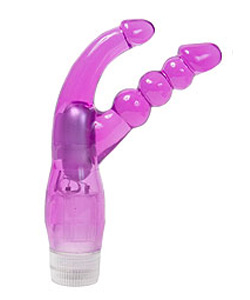 Double Duty Waterproof Purple Vibrator