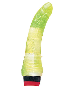 Jelly Cock Vibrator Green