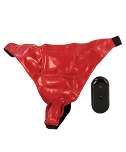 Vibrating Remote Control Ruby Thong