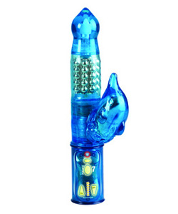 Gyrating Beaded Dolphin Vibrator