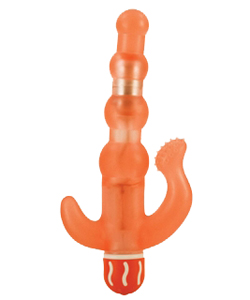 Vibrating Diva Pleaser Orange