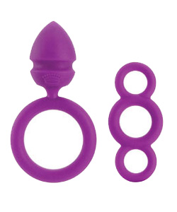 Touche Mystique Purple Vibrating Cock Rings