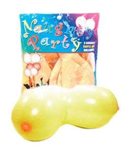 Boobie Naughty Party Flesh Color Balloons