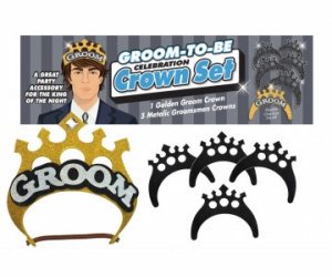 Groom-to-Be Celebration Crown Set