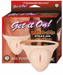 Get It On Inflatable Strap On Vagina  
