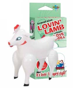 Travel Size Lovin Lamb Inflatable Blow Up Toy 