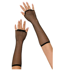 Long Fishnet Gloves Black[EL-1041B]