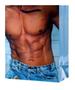 Man in Torn Denim Shorts Gift Bag[EL-5992-59]