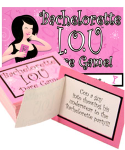 Bachelorette I.O.U. Dare Game[EL-6170]