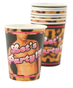 Hot Hunk Leopard Print Cups[EL-7618-010]