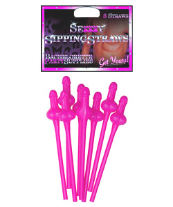 Pink Sexxxy Sipping Straws[EL-7618-102P]