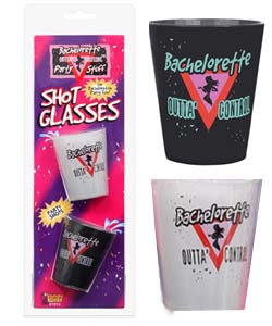 Outta Control Bachelorette Shot Glasses[EL-7860-05]