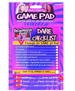 Bachelorette Party Outta Control Dare Checklist Game[EL-7860-54]