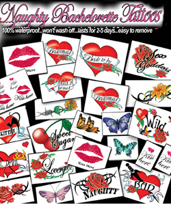 Naughty Bachelorette Tattoos[EL-8200-02]