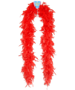 Red Heavy Weight Chandelle Boa[EL-8303-02]