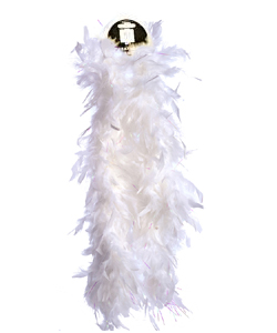 White Heavy Weight Chandelle Boa[EL-8303-03]