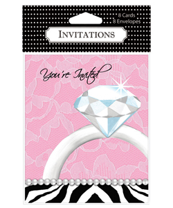 Bachelorette Party Diamond Invitations[EL-8611-08]