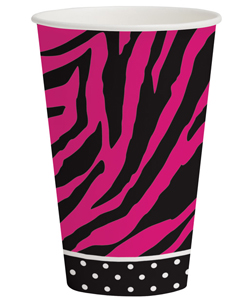 Pink Zebra Cups[EL-8612-03]