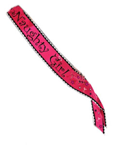 Bachelorette Fun Naughty Girl Sash[EL-8630-16]