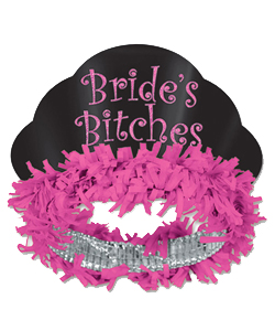 Brides Bitches Glittered Paper Tiara[EL-8633-02]