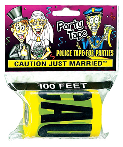 Caution Just Married Party Tape[EL-8639-02]