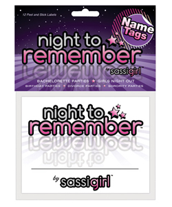 Night to Remember Party Name Tags[EL-SG112-41]