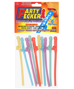 Pecker Party Colored Sipping Straws[HTP2103]