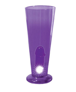 Light Up Peter Party Beer Glass Purple[HTP2187]